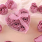 4 Pack | 24 Pcs Dusty Rose Scented Rose Soap Heart Shaped Party Favors With Gift Boxes And Ribbon