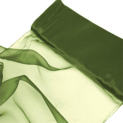 Transform Your Decor with Olive Green Sheer Chiffon Fabric