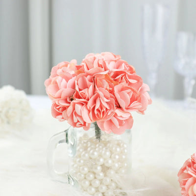 Elegant Crafting with Pink Paper Mini Roses
