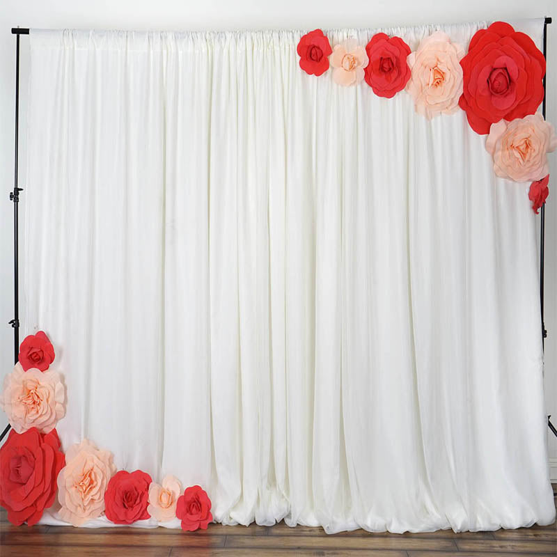 Large red artificial foam roses for DIY crafts.