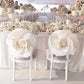 Large white real touch artificial foam craft roses for wedding decor.
