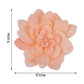 Blush soft foam craft daisy flower head, 16 inches wide.