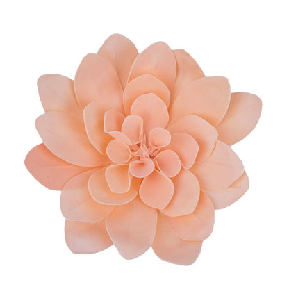 Blush soft foam craft daisy flower head, 16 inches, 4 pack.