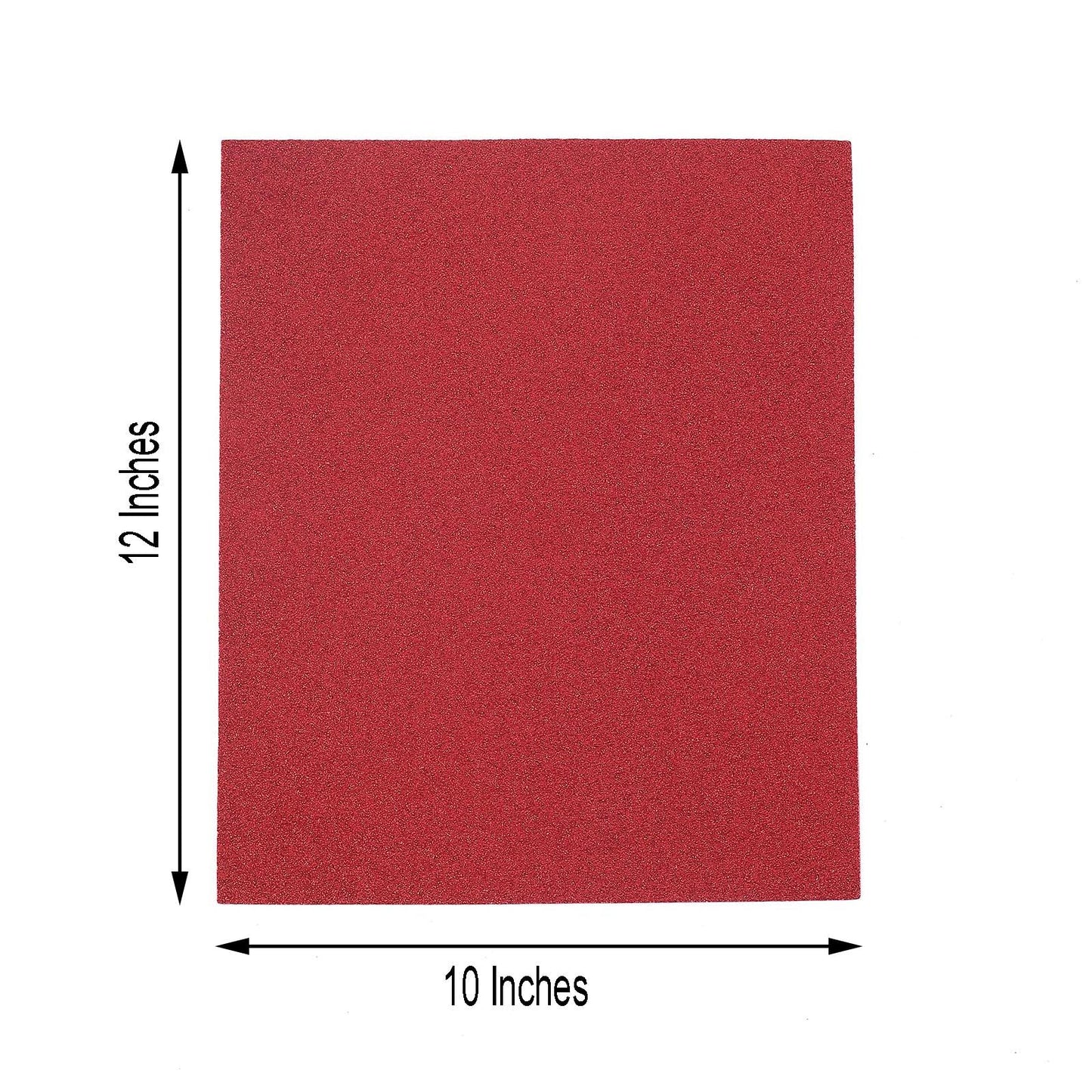 Burgundy self-adhesive glitter craft foam sheet, 12"x10".