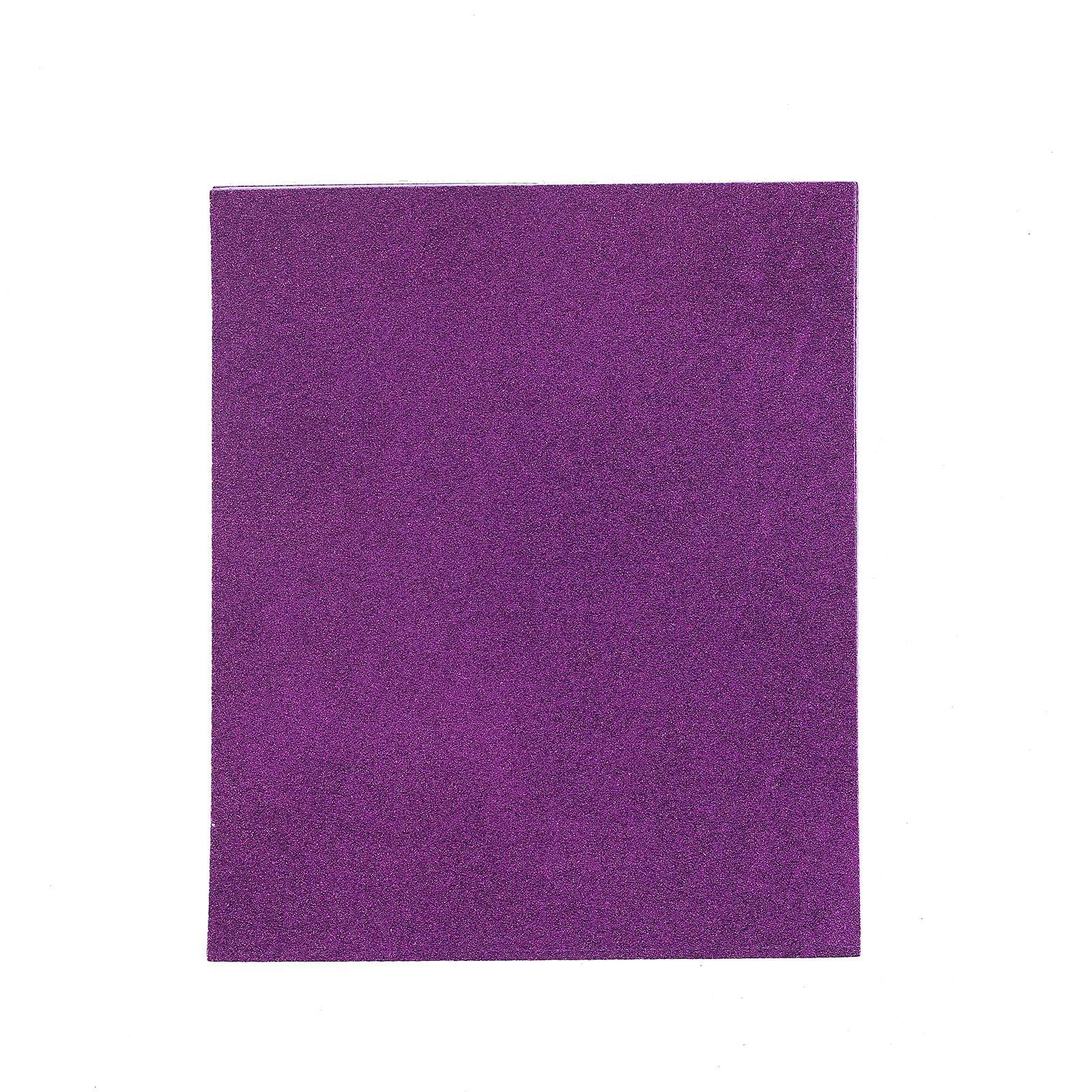 Purple self-adhesive glitter craft foam sheet, 12"x10", perfect for DIY projects.