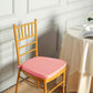 Thick Dusty Rose Memory Foam Filled 2 Inch Chiavari Chair Seat Cushion with Ties & Removable Cover