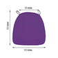 Thick Purple 2 Inch Memory Foam Filled Chiavari Chair Seat Cushion with Ties & Removable Cover