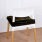 Dining Chair Seat Velvet Cover In Chocolate