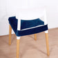 Velvet Dining Chair Navy Blue Seat Cover