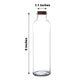 Clear glass storage jar with cork stopper, 16oz, 9 inches tall.