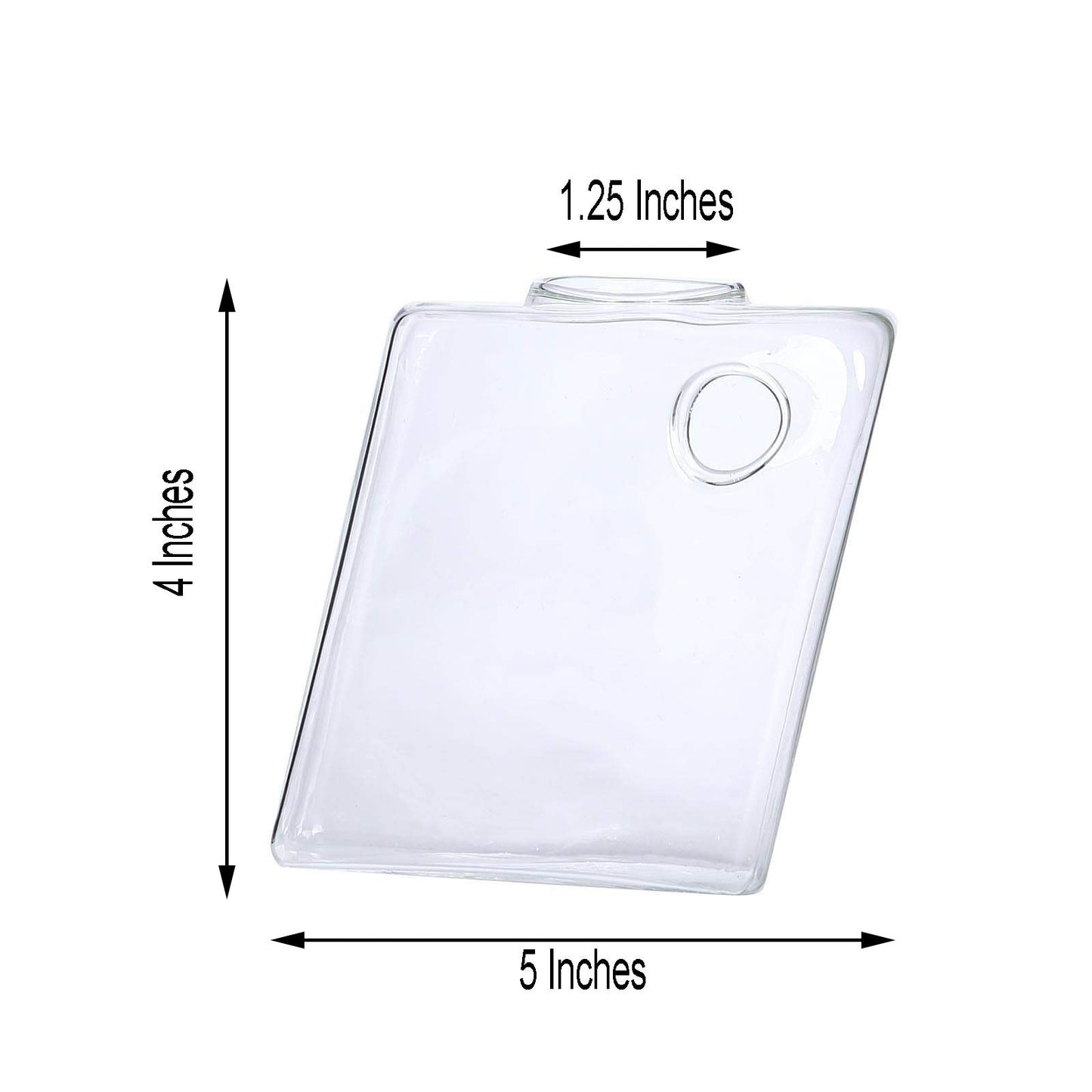 3 Pack Glass Rhombus Wall Mounted Vase Planters Hanging Terrariums