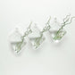 3 Pack - Rhombus Glass Wall Vase - Indoor Wall Mounted Planters - Hanging Terrariums