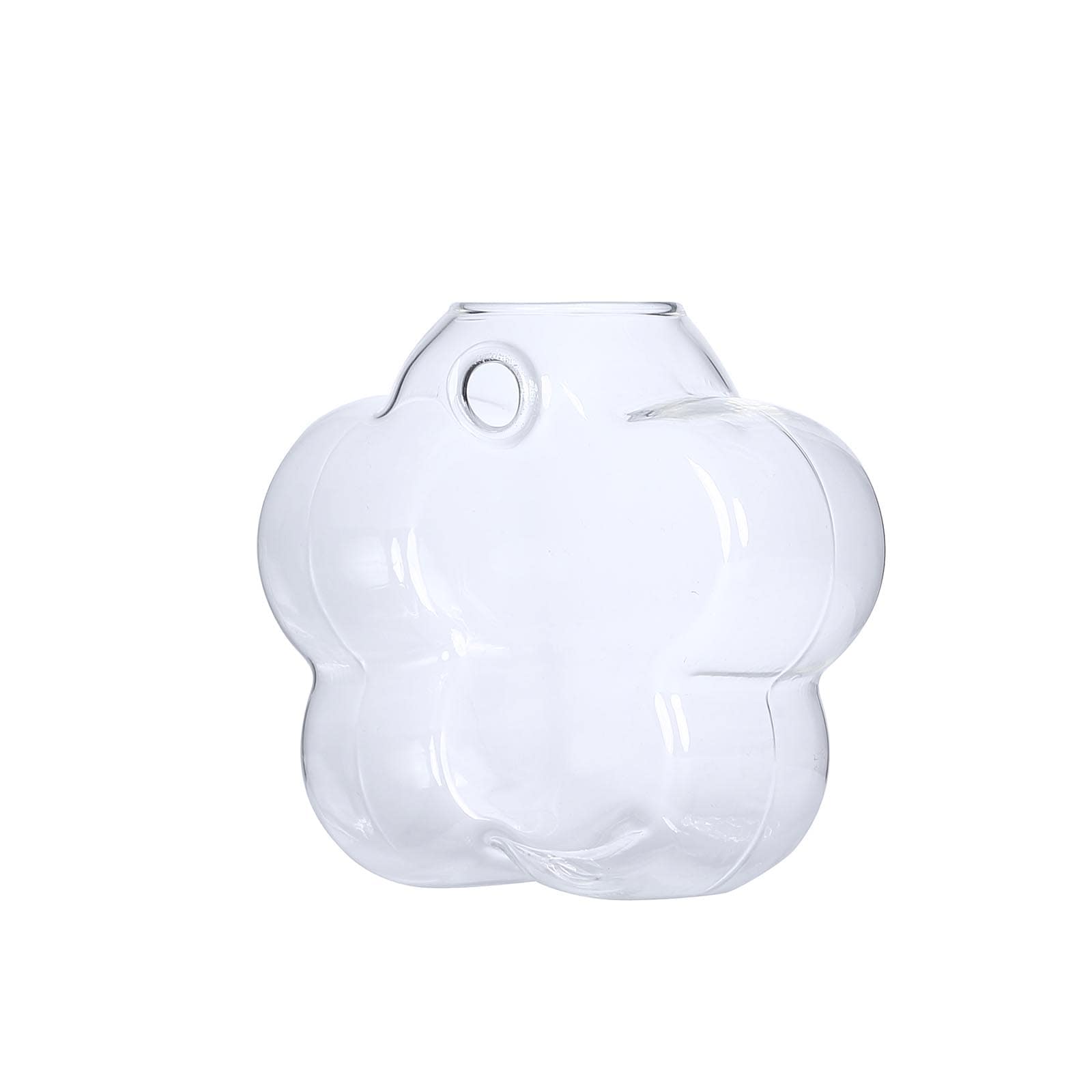 3 Pack Wall Mounted Glass Hanging Terrariums Flower Shaped Planters Vase