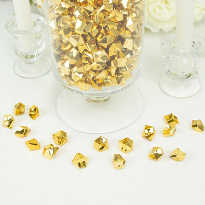 Transform Your Event with Stunning Gold Acrylic Ice Beads