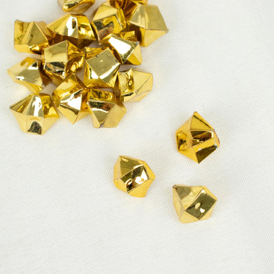 Versatile Decor Options with Gold Acrylic Ice Beads