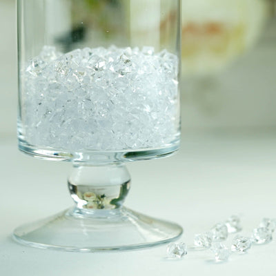 Elegant Centerpieces with Acrylic Ice Bead Fillers