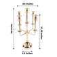 Metal 5 Arm Candelabra Table Centerpiece Gold 20 Inch