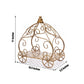 11 Inch Wrought Iron Gold Cinderella Pumpkin Carriage Table Centerpiece
