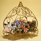 Gold Wrought Iron 11 Inch Cinderella Pumpkin Carriage Table Centerpiece