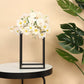 12 Inch Matte Black Metal Flower Geometric Column Frame Centerpiece