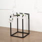 12 Inch Matte Black Rectangular Wedding Flower Stand
