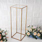 Clear acrylic plexiglass sheets on a display stand with flowers.