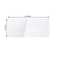 Clear acrylic sheets, 12"x9", 3mm thick, with protective film.