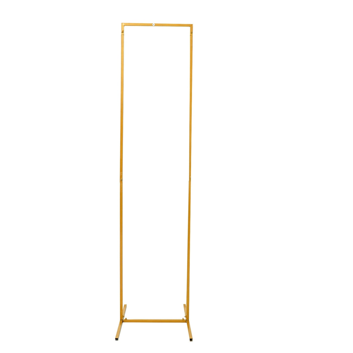 Gold Rectangular Slim Metal Frame for Floral Backdrop Display 5.5 Feet#whtbkgd