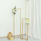 5.5ft Slim Gold Metal Frame Wedding Arch, Rectangular Backdrop Stand, Floral Display Frame