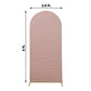 Blush Rose Gold Spandex Arch Cover For 6 Ft Round Top Stand
