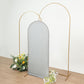 Silver Shimmer Tinsel Spandex Arch Cover for Round Top Chiara Backdrop Stand 5 Feet