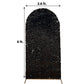 Black Double Sided Big Sequin Arch Cover 6 Feet For Round Top Chiara Backdrop Stand
