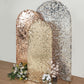 Sparkly 5 Feet Big Payette Sequin Arch Cover Champagne