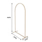7 Feet Gold Chiara Round Top Metal Backdrop Arch Stand