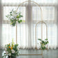 Gold Metal Chiara 7 Feet Backdrop Arch Stand with Round Top
