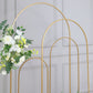 Gold Chiara Metal Backdrop Arch Stand with Round Top Set of 4