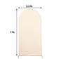 Matte Beige 7 Feet Spandex Round Top Arch Cover