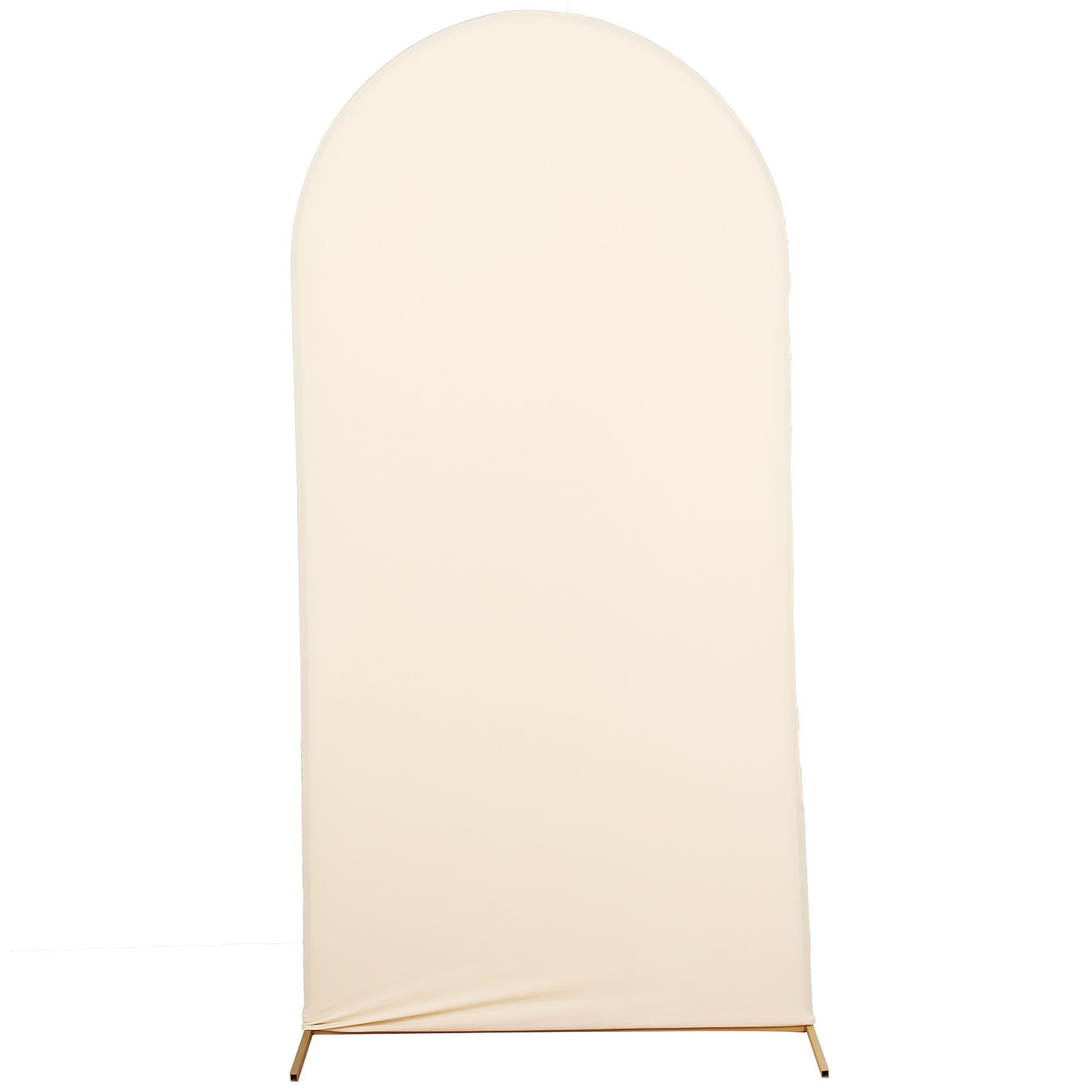 7 Feet Spandex Arch Stand with Matte Beige Round Top