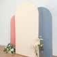 Matte Beige Spandex Round Top Arch Stand in 7 Feet