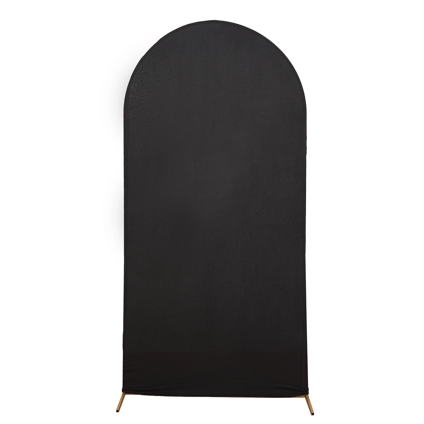 Fitted Matte Black Spandex Cover For Chiara Round Top Backdrop Stand 7 Feet