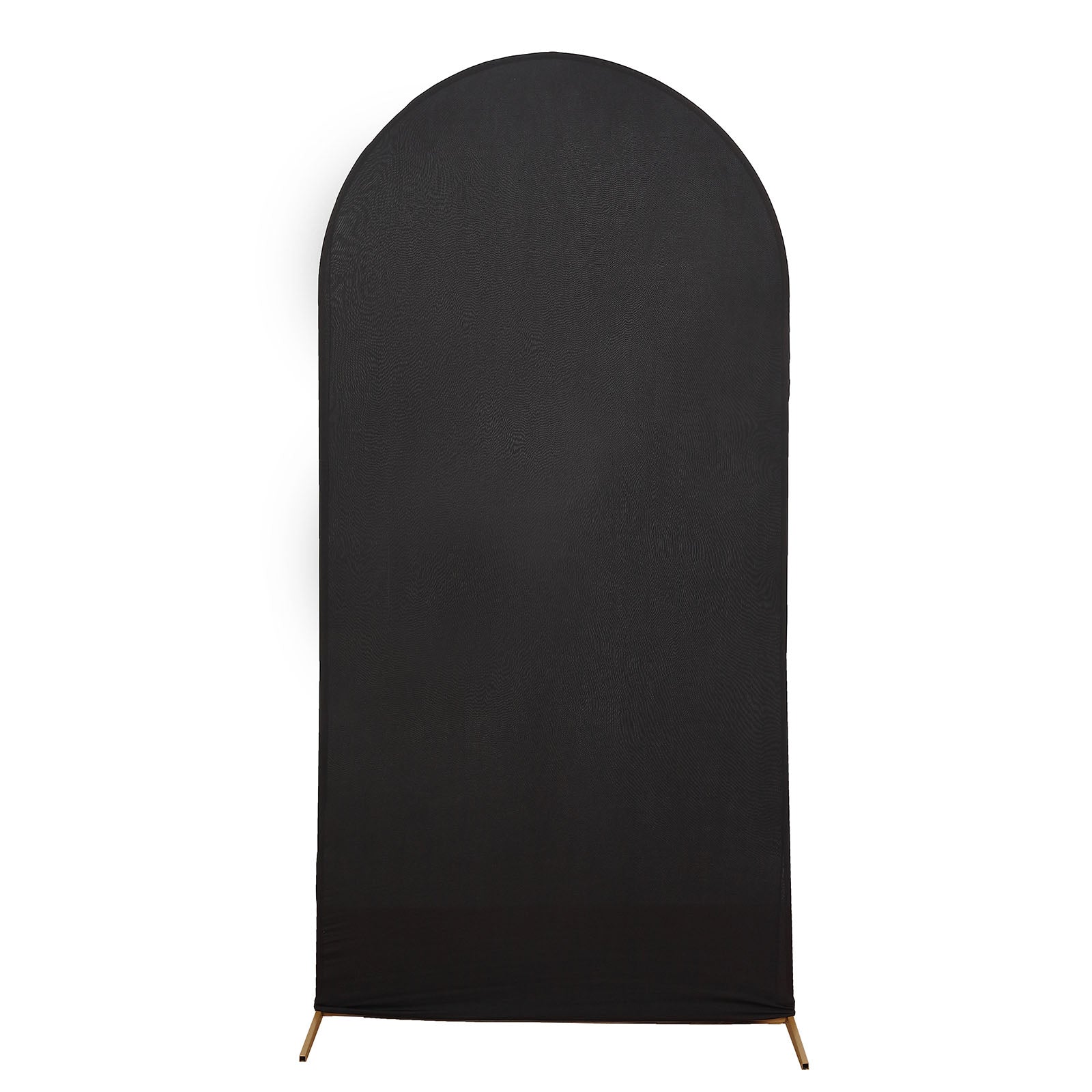 Fitted Matte Black Spandex Cover For Chiara Round Top Backdrop Stand 7 Feet