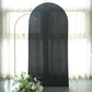 Matte Black Spandex Arch Cover in 7 Feet For Round Top Chiara Backdrop Stand