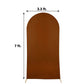 7ft Cinnamon Brown Spandex Fitted Wedding Arch Cover
