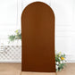 7ft Cinnamon Brown Spandex Fitted Wedding Arch Cover