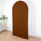 7ft Cinnamon Brown Spandex Fitted Wedding Arch Cover
