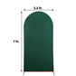 7ft Matte Hunter Emerald Green Spandex Fitted Wedding Arch Cover For Round Top Chiara Backdrop Stand