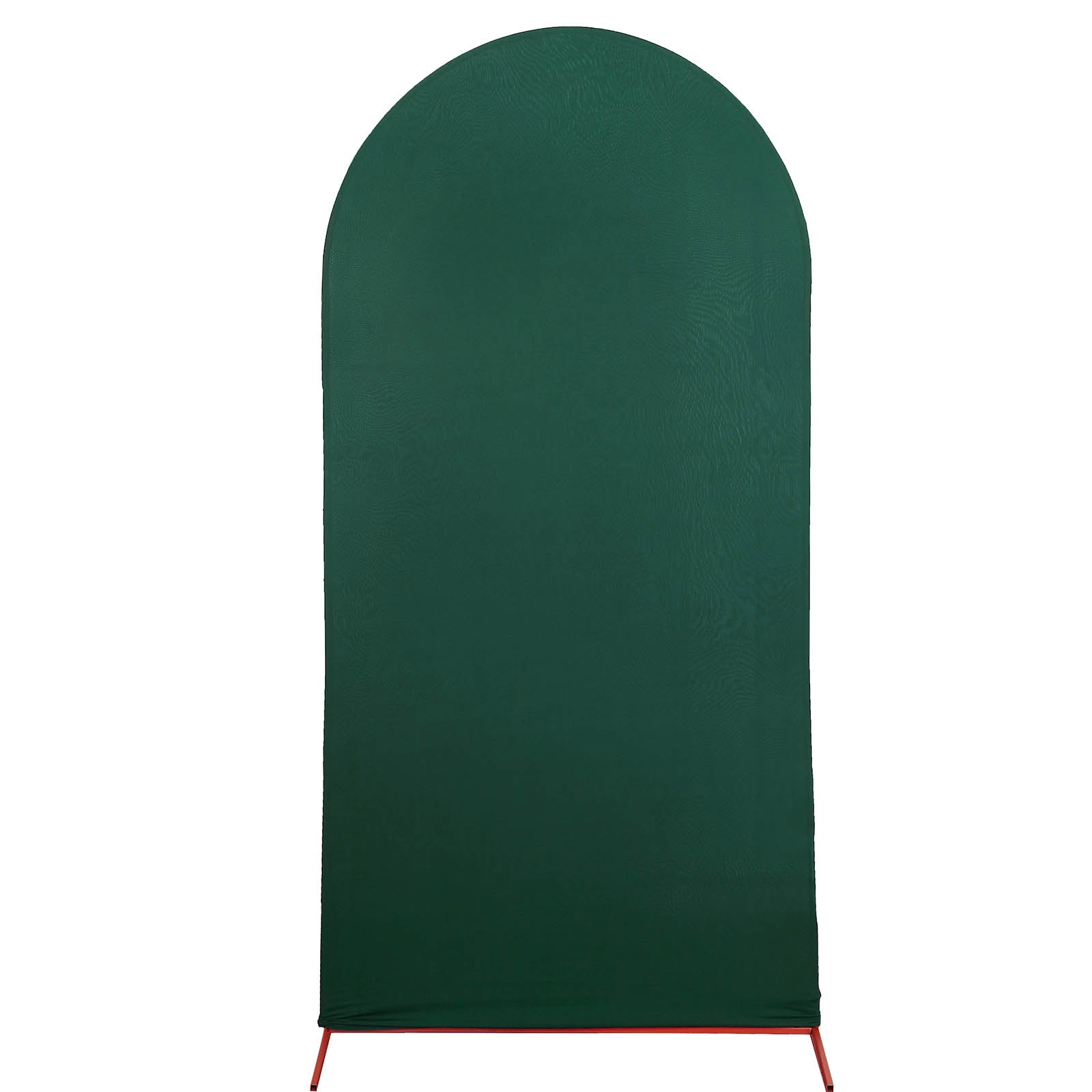 7ft Matte Hunter Emerald Green Spandex Fitted Wedding Arch Cover For Round Top Chiara Backdrop Stand