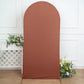 7ft Matte Terracotta (Rust) Spandex Fitted Wedding Arch Cover For Round Top Chiara Backdrop Stand