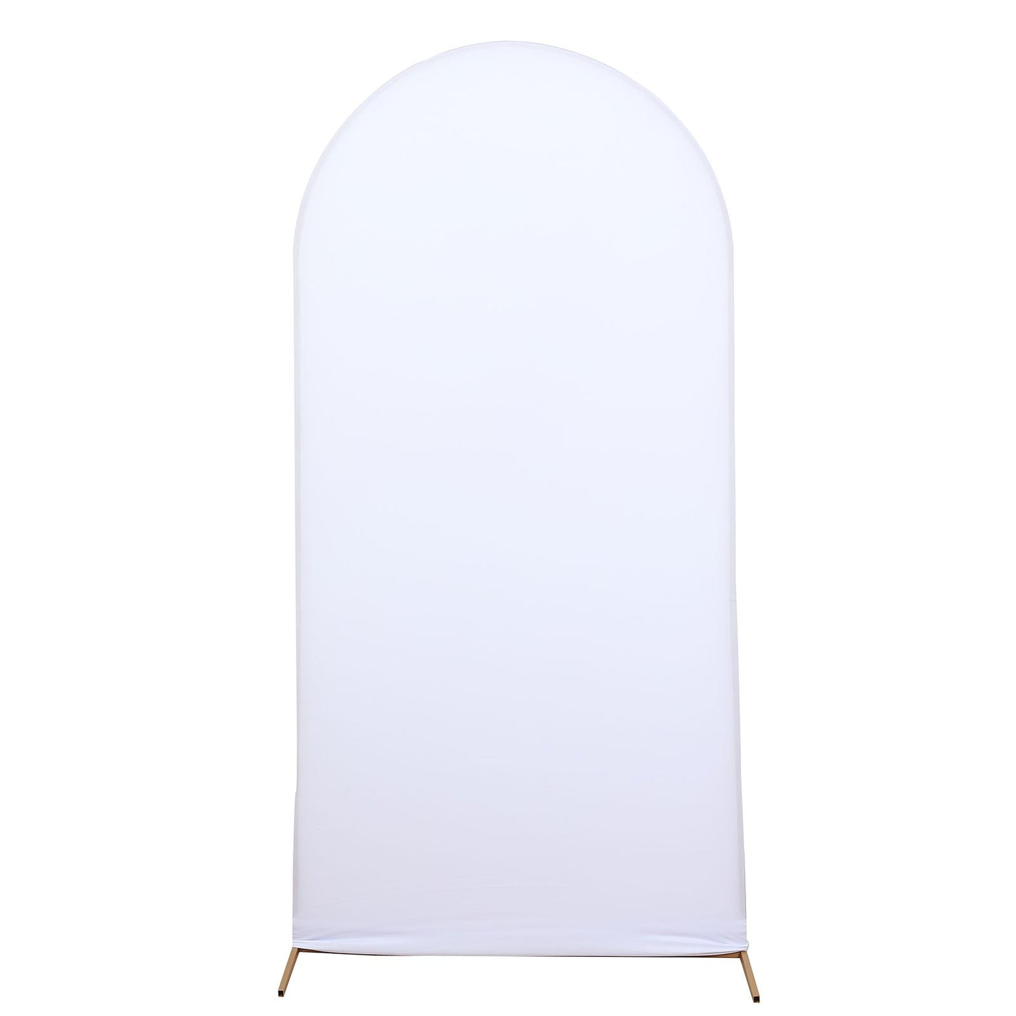 Spandex 7 Feet Matte White Arch Cover For Chiara Round Top Backdrop Stand