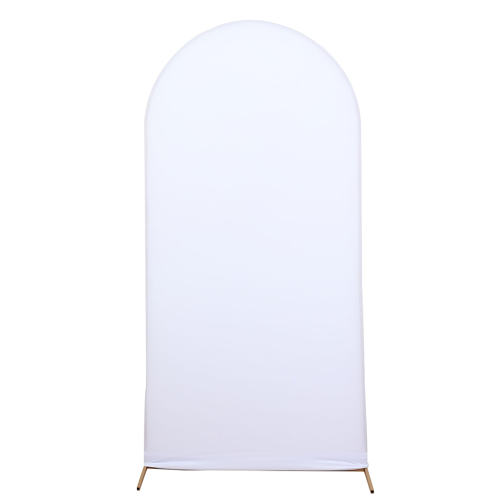 Spandex 7 Feet Matte White Arch Cover For Chiara Round Top Backdrop Stand